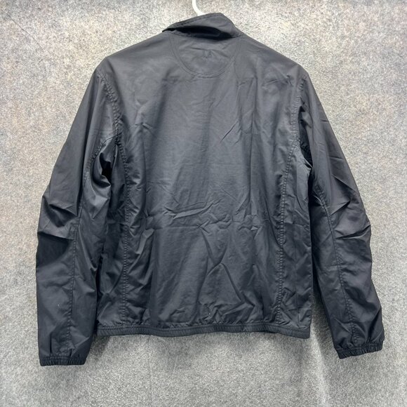 Greg Norman Windbreaker Jacket Mens Medium Black Full Zip Lightweight Golf Coat - Picture 5 of 10